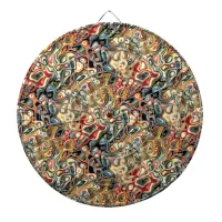 Abstract Art Dart Board