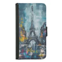 Paris Fashion Night Samsung Galaxy S5 Wallet Case