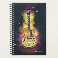 Colorful Bold Guitar Abstract Rock Band Planner