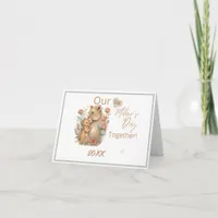 Mom  Lion Our First Mother's day Together Card