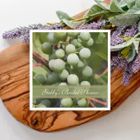 Green Grapes Vineyard Bridal Shower Paper Napkins