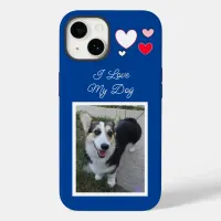 Personalized Pet Photo I Love my Dog     Case-Mate iPhone 14 Case