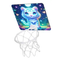 Cute Colorful Tiger Holographic | Mini Basketball Hoop