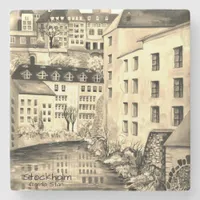 "Stockholm Gamla Stan - Old Town Stone Coaster