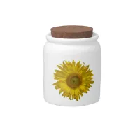 Yellow Sunflowers  Candy Jar