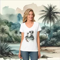 Hawaii Tropical Palm Tree Island T-Shirt