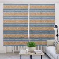 Southwest Pronghorn Antelope Blue & Brown 50x84in Blackout Curtains