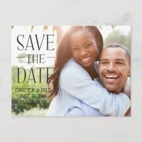 Modern Elegant Save the Date Announcement Postcard