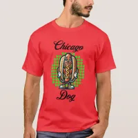 Chicago Hot dog Retro Pop Art T-Shirt