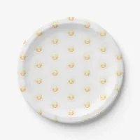 Cute Yellow Watercolor Sunshine Boho Whimsical Paper Plates