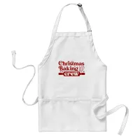 Retro Groovy Christmas Baking Crew Adult Apron