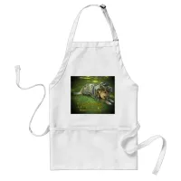Halloween Dog in Camouflage Adult Apron