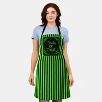 Slime Green Trick or Treat  Apron