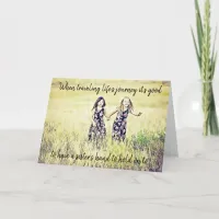 Sister Love Support and Encouragement Card