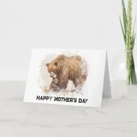 *~* AP72 Photo MAMA BEAR  Mother's Day Card