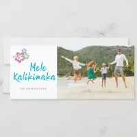 Mele Kalikimaka Hawaiian Christmas Holiday Photo