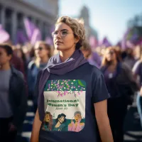 International Women's Day March 8th Floral Womens T-Shirt