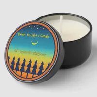 Southwest Sunset and Moon Personalized Mini Candle Favors