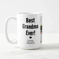 Best Grandma Ever with Picture | Custom Text Coffee Mug