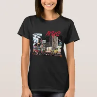 NYC City Lights T shirt for women