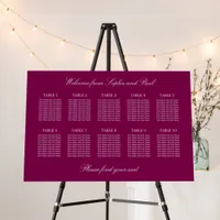 Mulberry 10 Table Wedding Seating Chart Foam Board