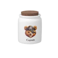 Captain Bear Candy Jar