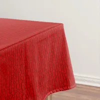 Mosaic Solid Red Textured Pattern Tablecloth