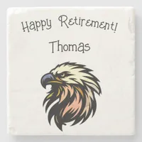 Funny Retirement Joke No More Work Celebration Stone Coaster