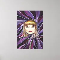 Wonderful Sensual Mysterious Female Pop Artwork Canvas Print