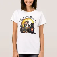 Black Cat Society Gray T-Shirt