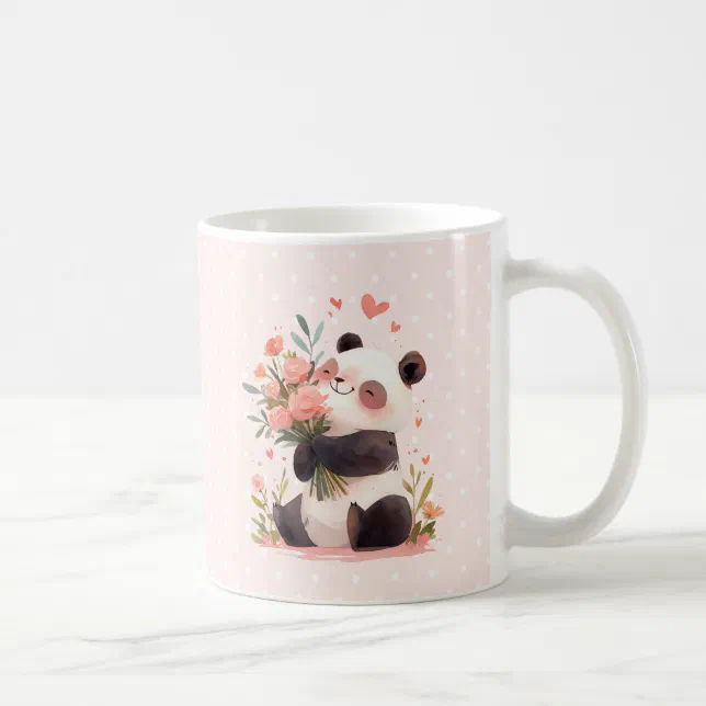 Cute Watercolor Panda Love Mothers Day Gift Coffee Mug