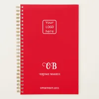 Logo Red & White Monogram Business Planner 2023