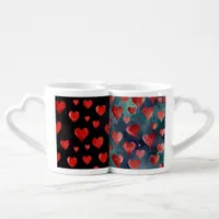 Perfectly Paired: Custom Heart Handle Mug Set 