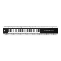 Personalized Piano Keys Cool Keyboard Music Themed Ruler