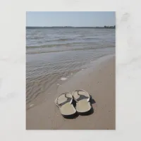 Sandals on the Beach Postcard