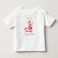 Cute "Fairy First" First Birthday Milestone  Toddler T-shirt