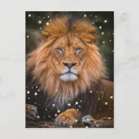 *~* Artsy AP23 Artistic Celestial  SOFT Brown LION Postcard