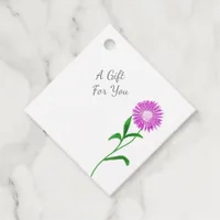 Simple Minimalist Wildflower Boho Chic Favor Tags