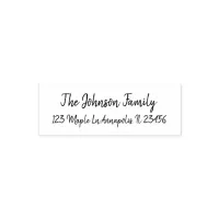 Personalized Family Name and Address  Rubber Stamp