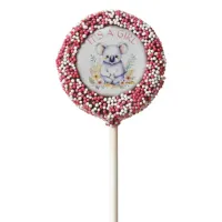 Koala Bear Themed Baby Shower It's a Girl Chocolate Covered Oreo Pop