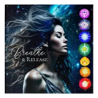 Breathe and Release | Beautiful Ethereal Woman Acrylic Print