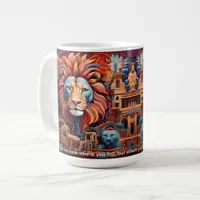 Bold African Abstract Art  African Proverbs  Coffee Mug