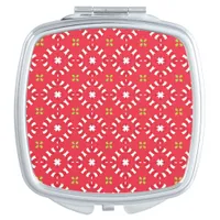 Christmas Holiday Charm Pattern 04 -  Compact Mirror