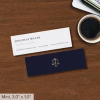 Simple Modern Attorney at Law Mini Business Card