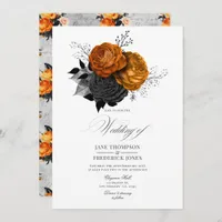 Romantic Shabby-Chic Gothic Floral Invitation