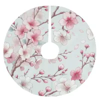 Cherry Blossom Brushed Polyester Tree Skirt