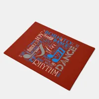 Born to Dance Blue/White/Any Color ID277 Doormat