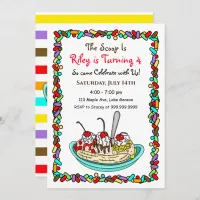 Ice Cream Birthday Party Invites