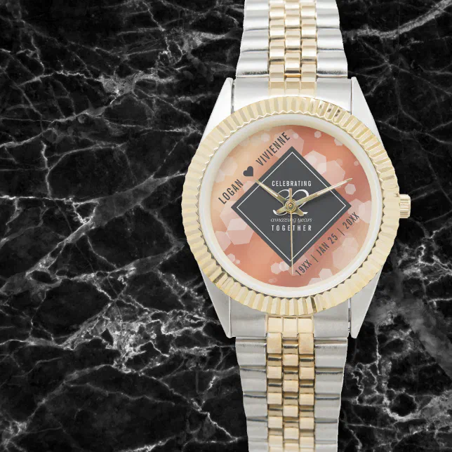 Elegant 32nd Bronze Wedding Anniversary Watch