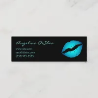 Blue Lipstick Skinny Business Card